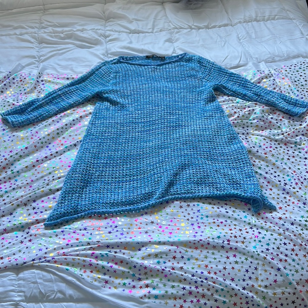 Cute sweater in shades of blue
